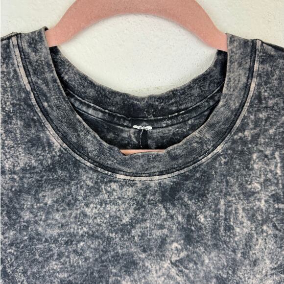 Lululemon All Yours Tee Cloudy Wash Black Sz 6 - Picture 5 of 6